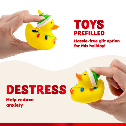 24 Days of Christmas Advent Calendar with Rubber Ducky Bath Toys