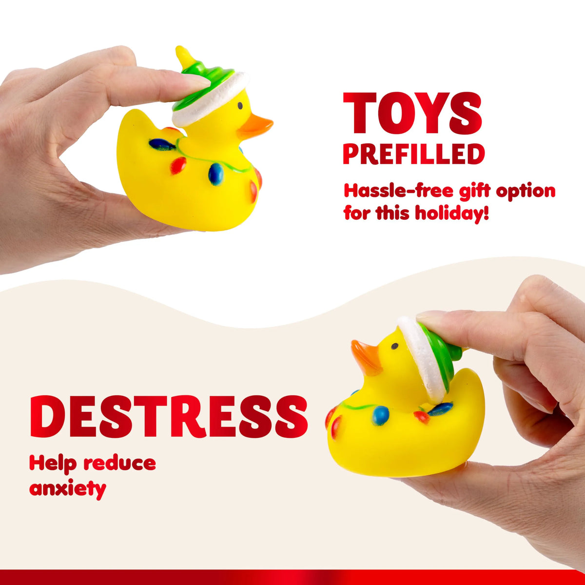 24 Days of Christmas Advent Calendar with Rubber Ducky Bath Toys