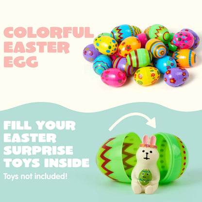 24 Pack 2.3-Inch Printed Eggs