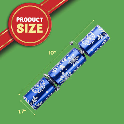 10-Inch Snowflake Christmas Party Favors (No-Snap, 8-Pack)