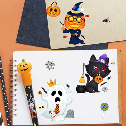24 Halloween Make-a-Face Stickers - Party Favors for Kids