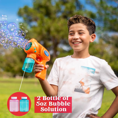 2-Pack Bubble Gun with Solution