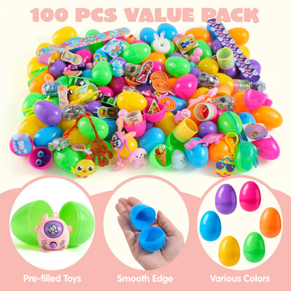 Bulk 300 Filled Easter Eggs with Toys