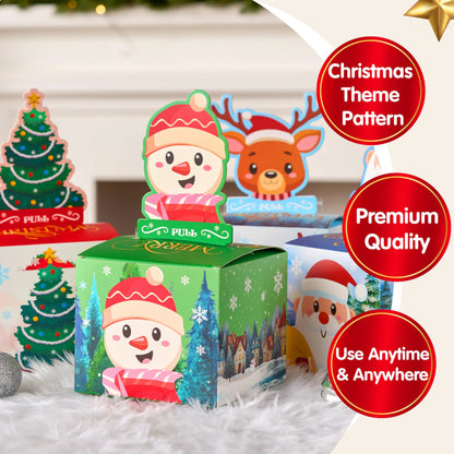 4-Pack Christmas Cash Gift Pull Boxes