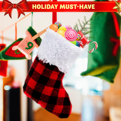 24-Pack Mini Christmas Stockings (5-Inch)