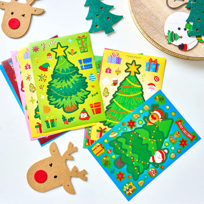 48 Christmas Sticker Sheets for Kids' Crafts