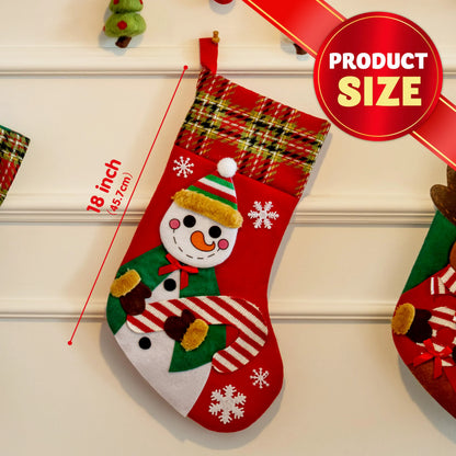 3 Pack 18-Inch Christmas Stockings Set