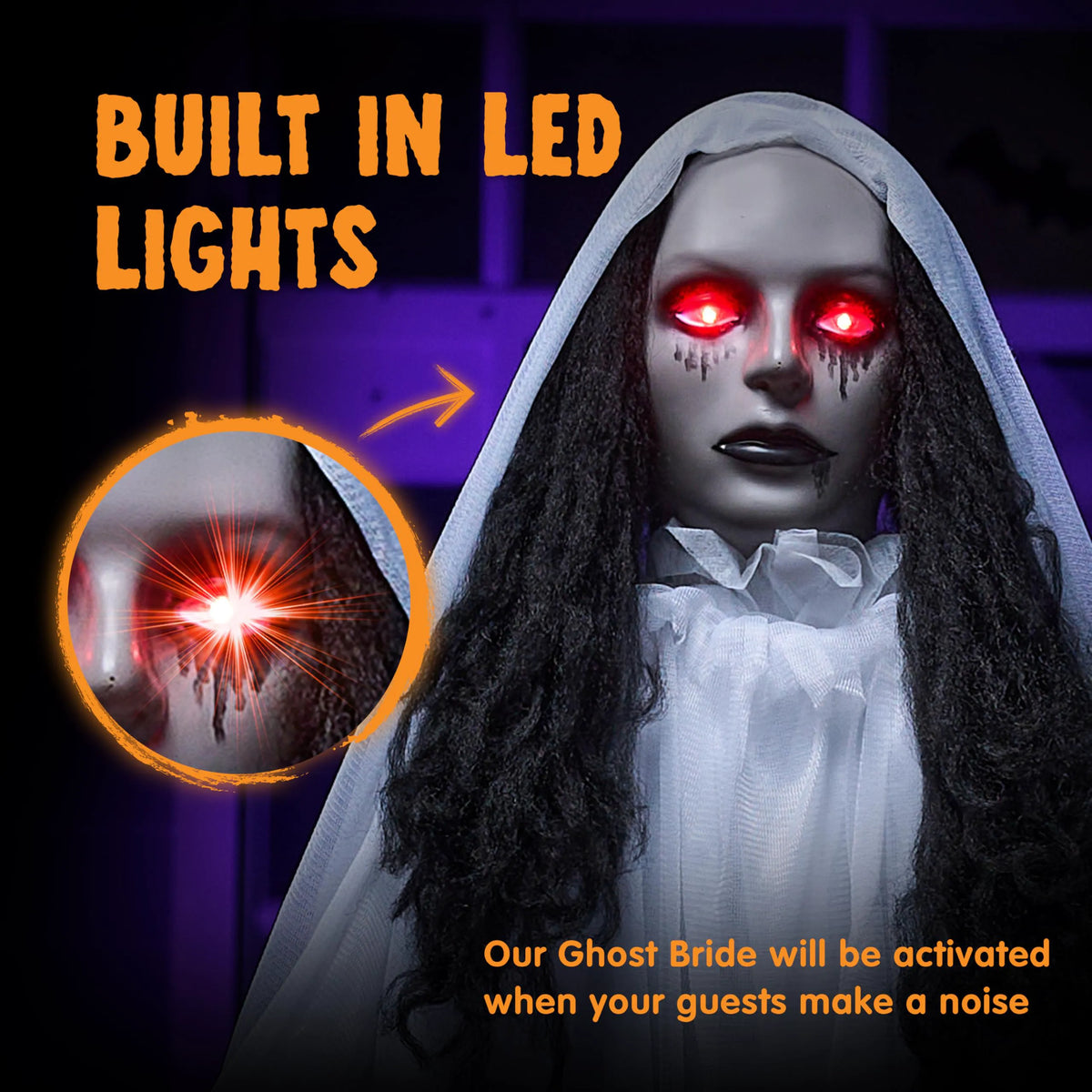 67" Halloween Outdoor Life-Size Bride Decoration