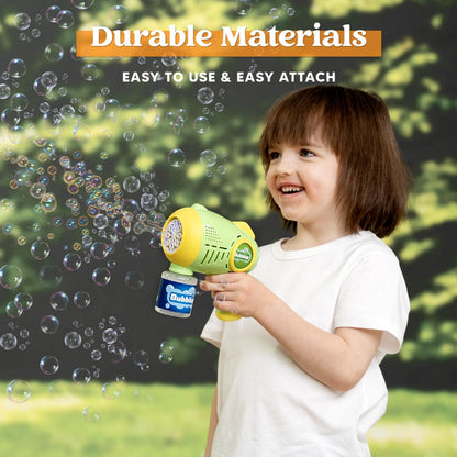 2-Pack Light-Up Automatic Bubble Guns with 4 Bottles of Bubble Solution
