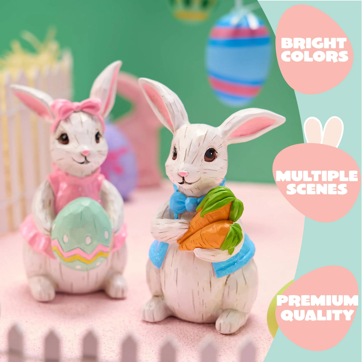 Easter Bunny Decor Set of 2