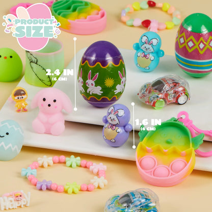 36 Prefilled Easter Eggs with Assorted Toys