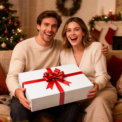 12 Pack Large Christmas Gift Boxes with Lids, 17 x 13 x 4 Inches for Presents