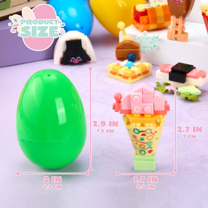 12 Prefilled Easter Eggs with Building Blocks