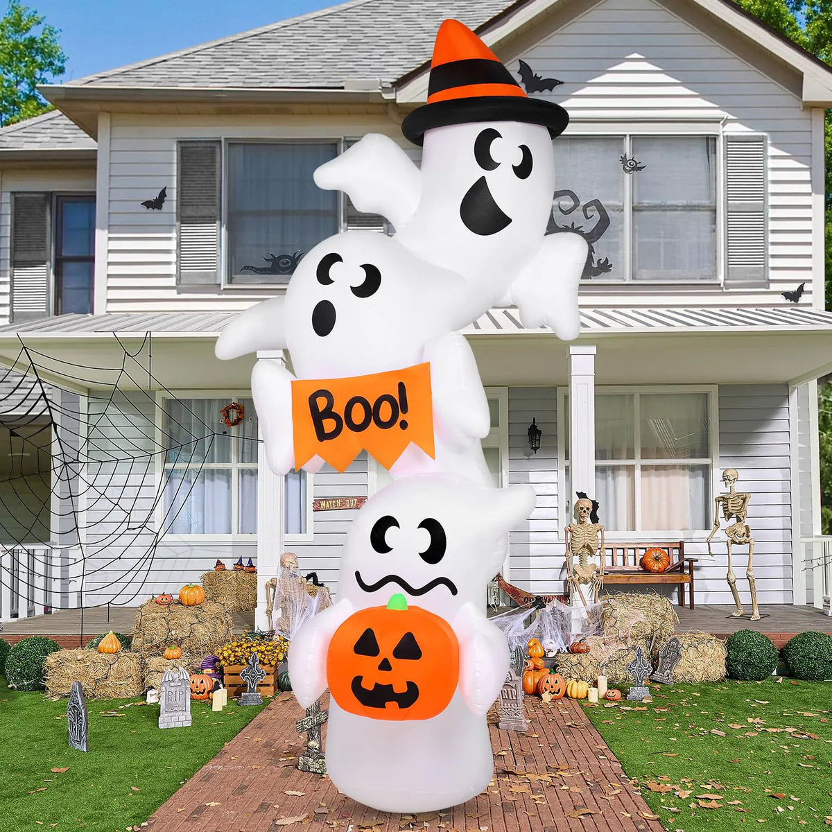 9ft Halloween Inflatable Ghost Outdoor Decoration