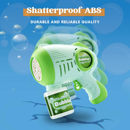 2-Pack Light-Up Automatic Bubble Guns with 4 Bottles of Bubble Solution