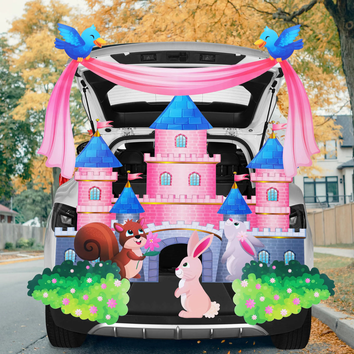 Castle-Themed Halloween Trunk-or-Treat Car Decoration Kit