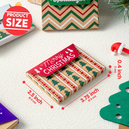 12-Pack Christmas Gift Card Boxes