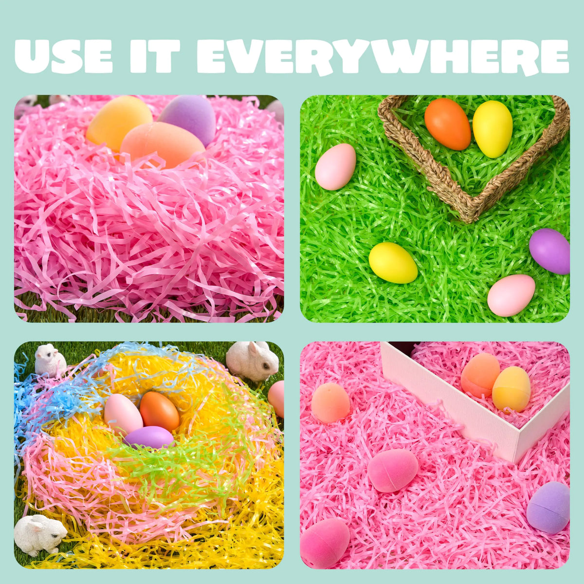 12 oz (340 g) Multicolor Easter Grass