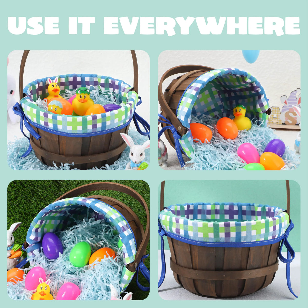 Easter Woven Basket with Lining
