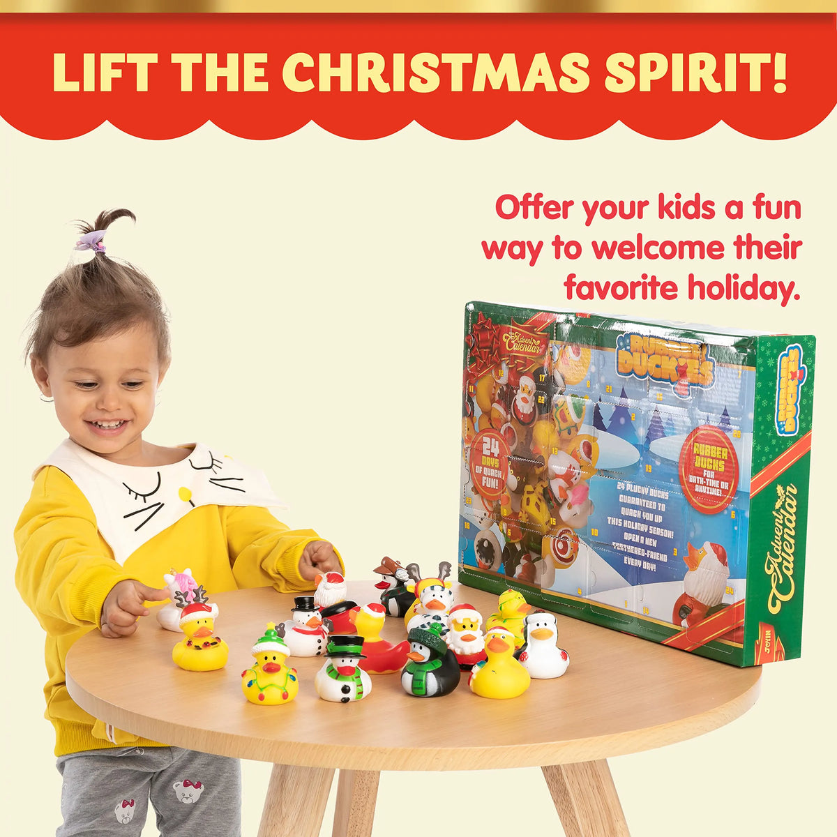 24 Days of Christmas Advent Calendar with Rubber Ducks