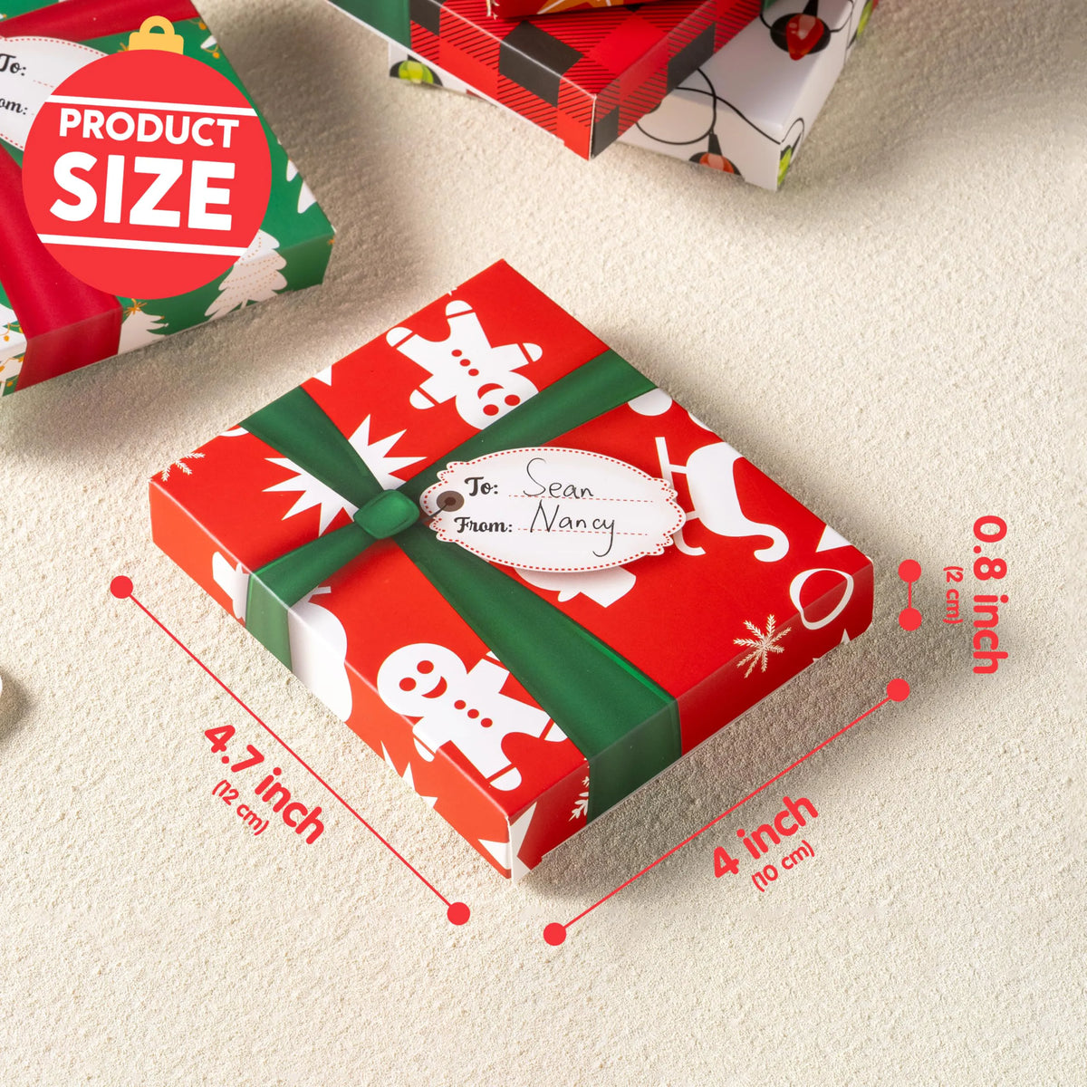 6 Christmas Card Holders in Gift Boxes