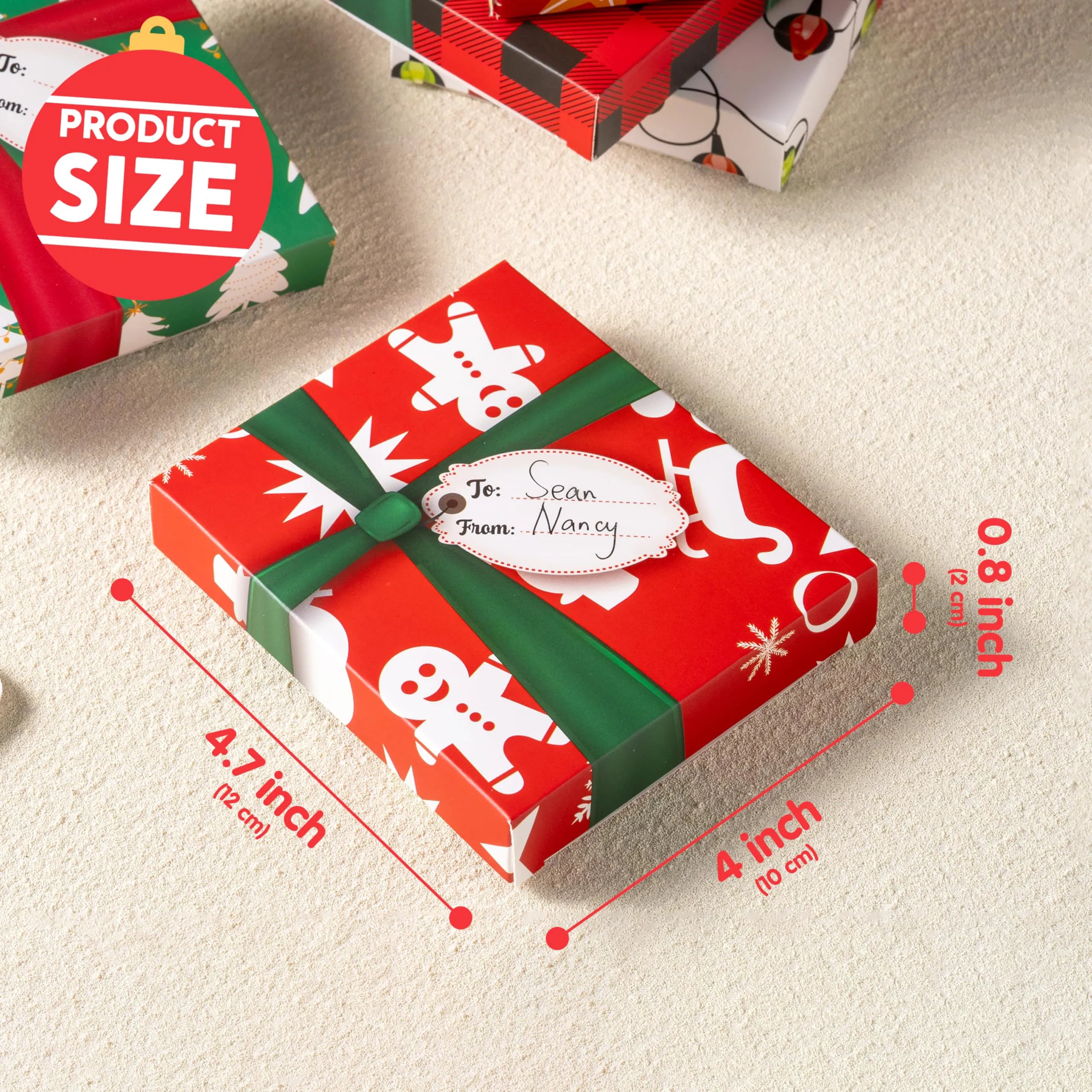 6 Christmas Card Holders in Gift Boxes