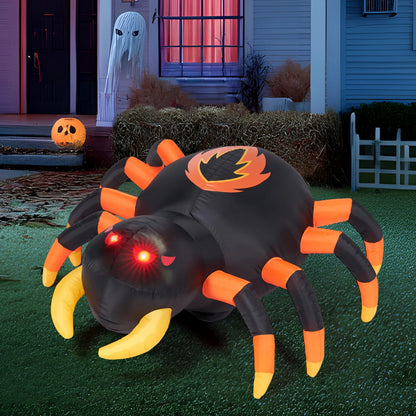 4-Foot Halloween Inflatable Spider with Remote Control
