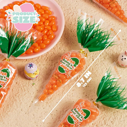 12 Easter Candies in Carrot Bags