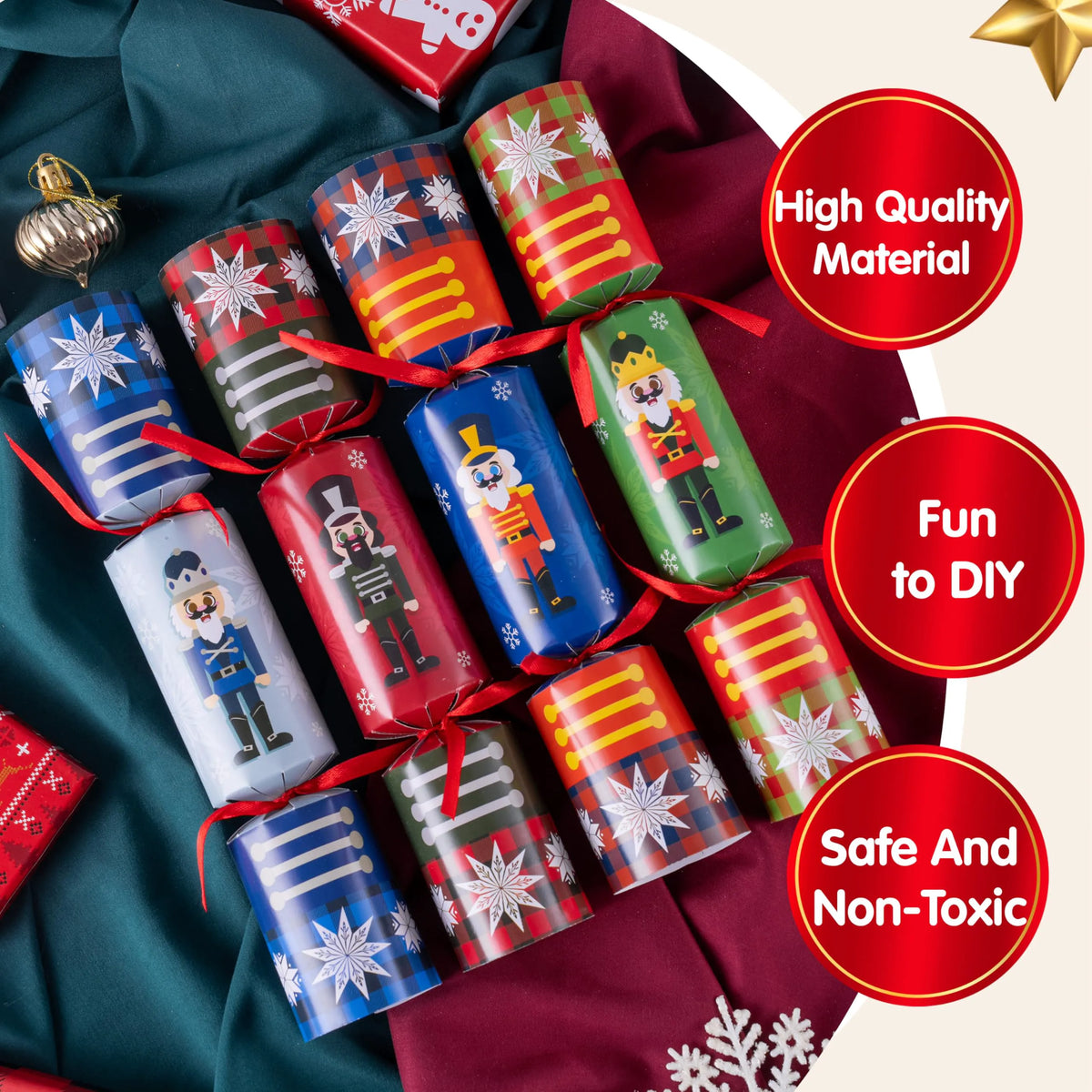 Christmas Party Table Favors (Nutcrackers) - 8 Pack