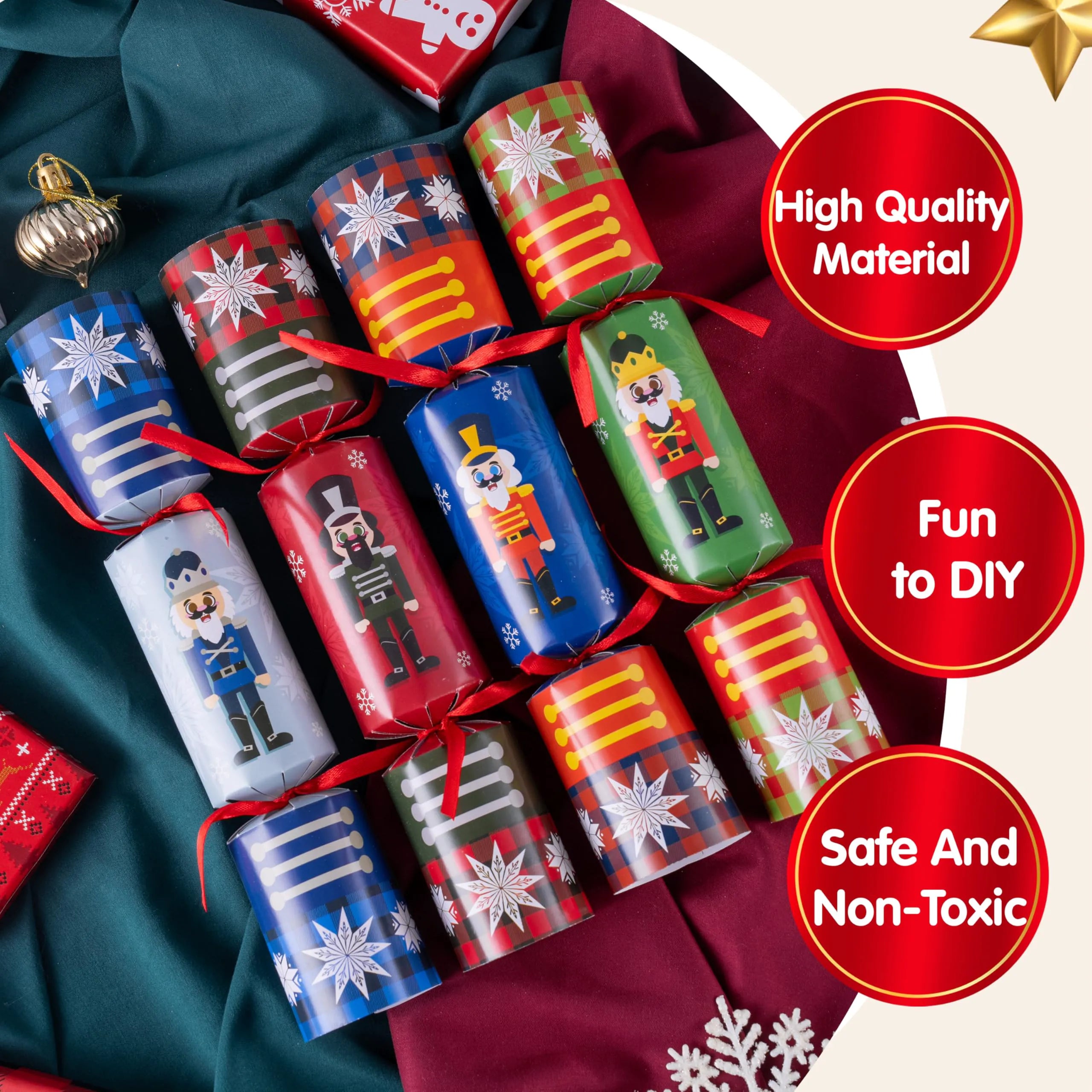 Christmas Party Table Favors (Nutcrackers) - 8 Pack