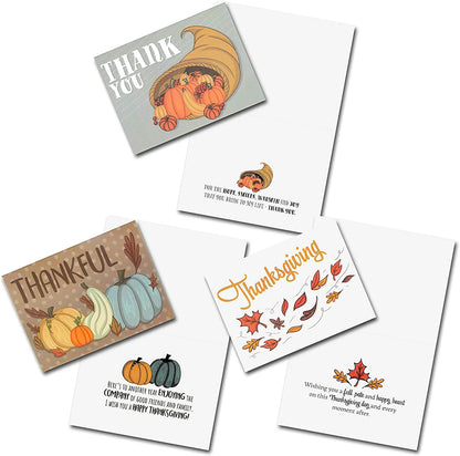 36 Pumpkin Thanksgiving Greeting Cards