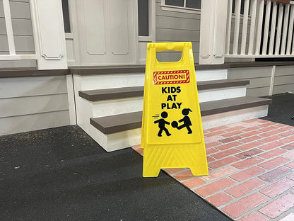 4-Pack Caution: Kids at Play Warning Signs