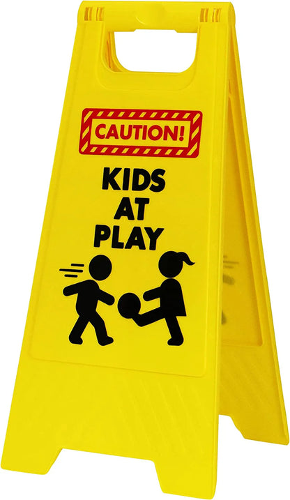 4-Pack Caution: Kids at Play Warning Signs
