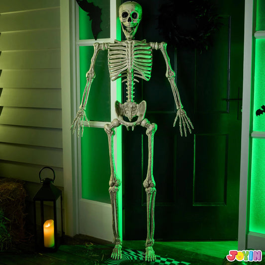 5.6ft Halloween Life Size Skeleton with Movable Joints and Realistic Bones