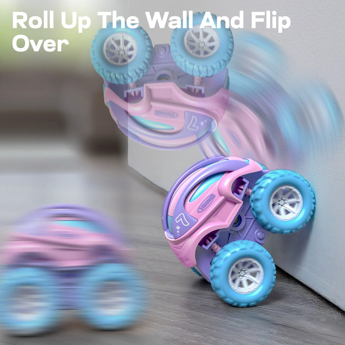 3 Pack Monster Truck Toys - Friction Powered Pull Back Cars