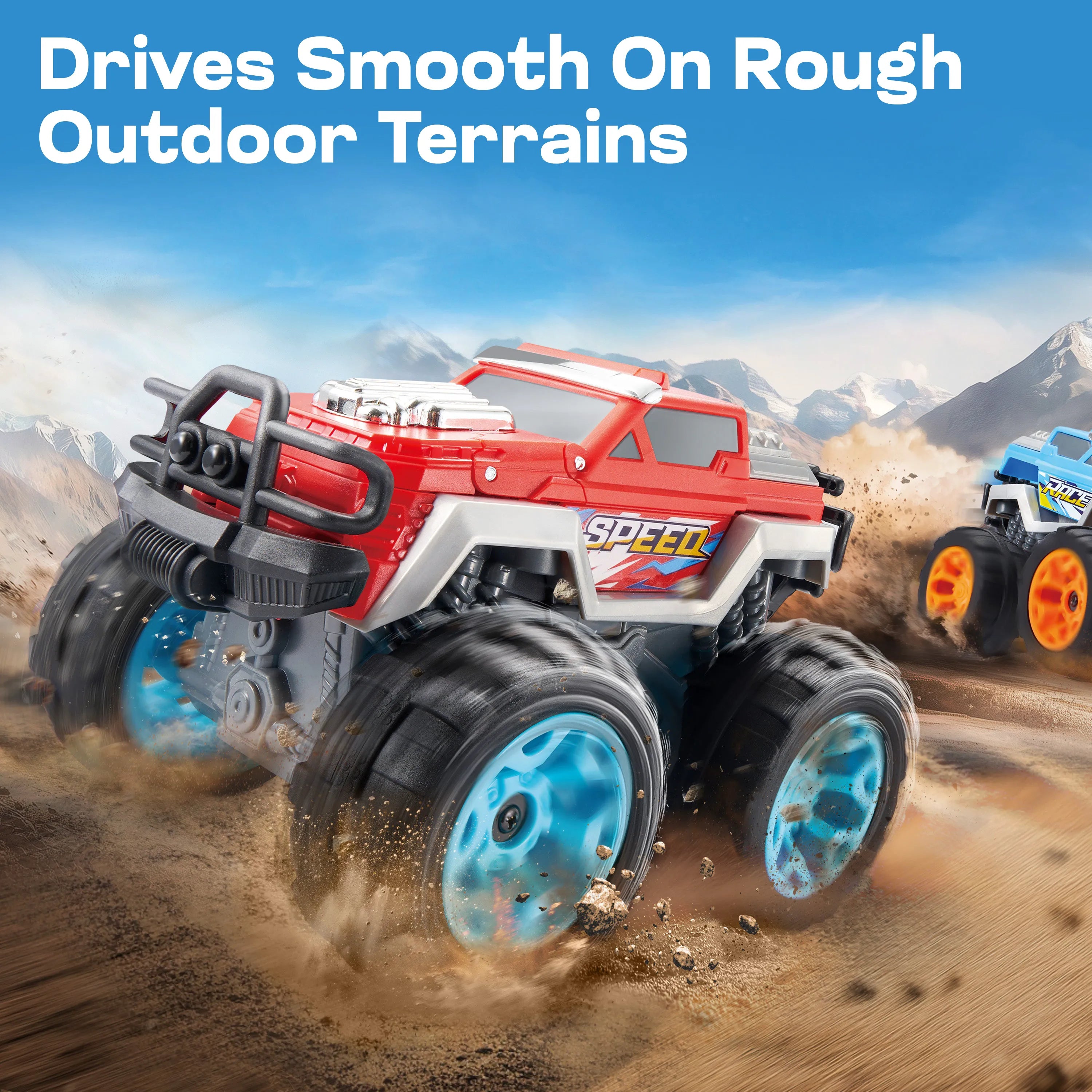 2 Pack Smash & Bump Monster Truck Toys