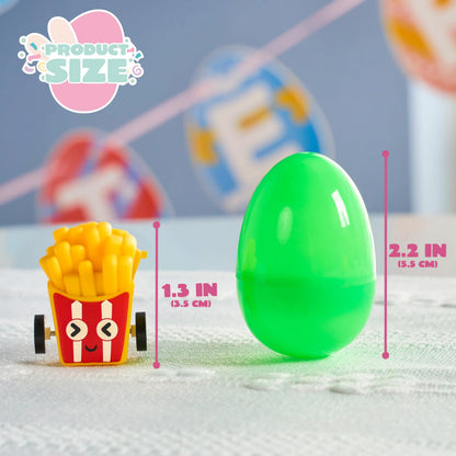 50 Prefilled Easter Eggs with Toys for Easter Egg Hunt, Basket Stuffers & Party Favors