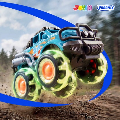 JOYIN 3-Pack Monster Truck Toys with Flashing LED Wheels