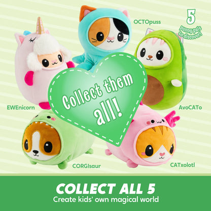 11" Corgisaur Plush Toy - JOYIN Soft Dinosaur Corgi Stuffed Animal Pillow for Kids Adults Birthday Easter Gift