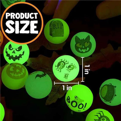 100 Glow-in-the-Dark Halloween Bouncing Balls