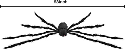 3-Pack Realistic Hairy Halloween Spiders