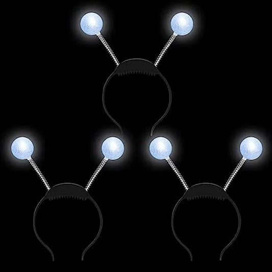 LED Martian Head Bopper (Silver) - 3 Pack