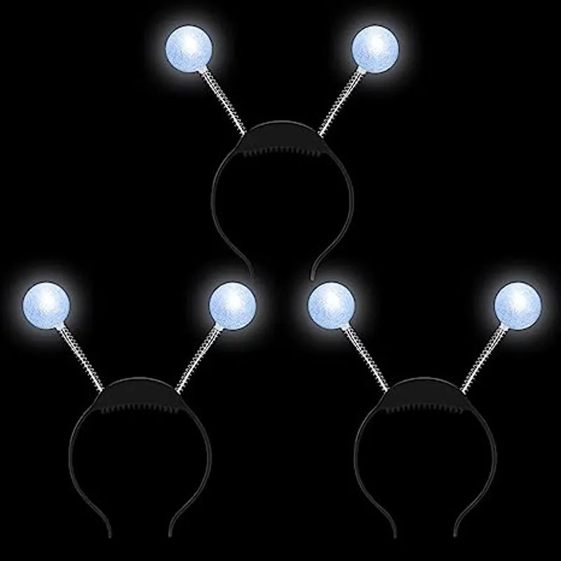 LED Martian Head Bopper (Silver) - 3 Pack