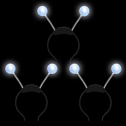 LED Martian Head Bopper (Silver) - 3 Pack