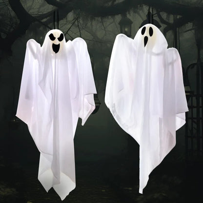 2 Packs 27.5" Halloween Hanging Ghosts Outdoor Decor