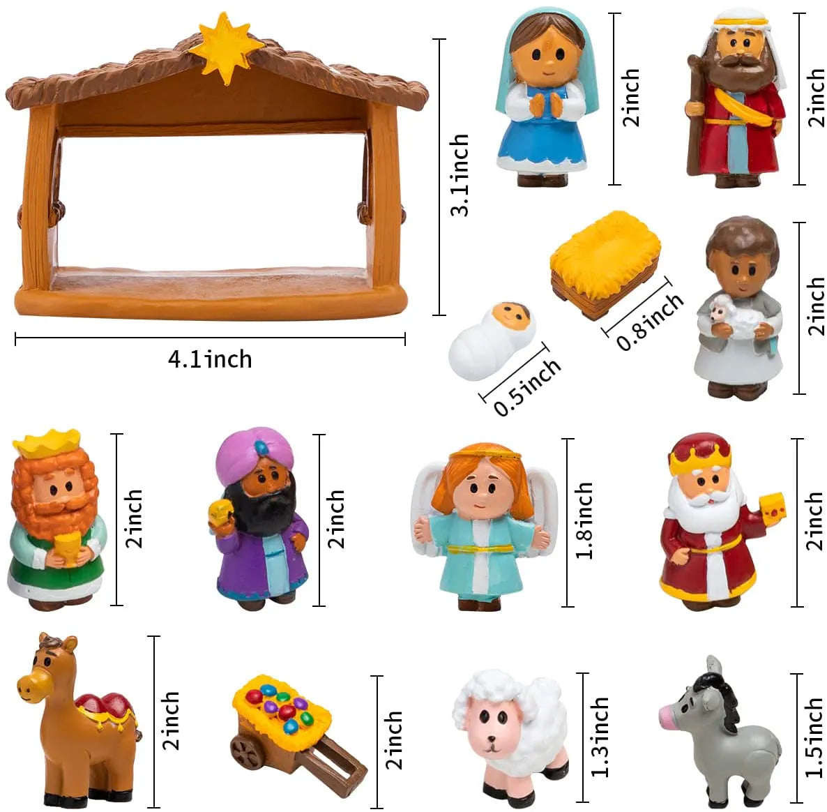 Mini Nativity Decoration