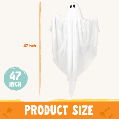 47-Inch Halloween Hanging Light-Up Ghost