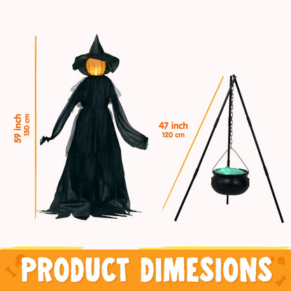 5FT Halloween Witch Outdoor Decoration