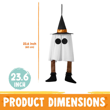 23.6" 3-Pack Halloween Hanging Ghosts Outdoor Decorations
