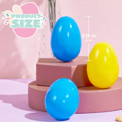 36 PCS 3.15" Easter Eggs with Hanging Ribbon for Easter Hunt